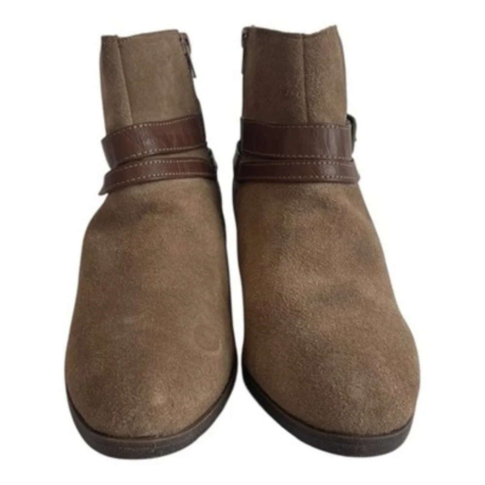 SONOMA Brown Suede Ankle Boots Booties Women's Size 8M